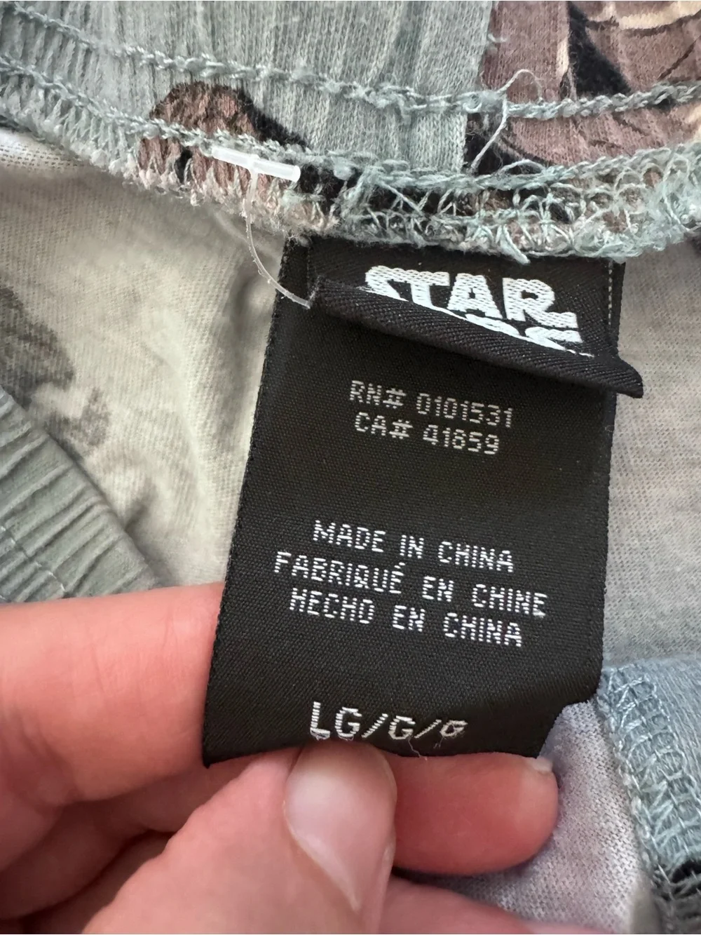Star Wars Baby Yoda Men's Size  L Cotton blend Pajama short B1